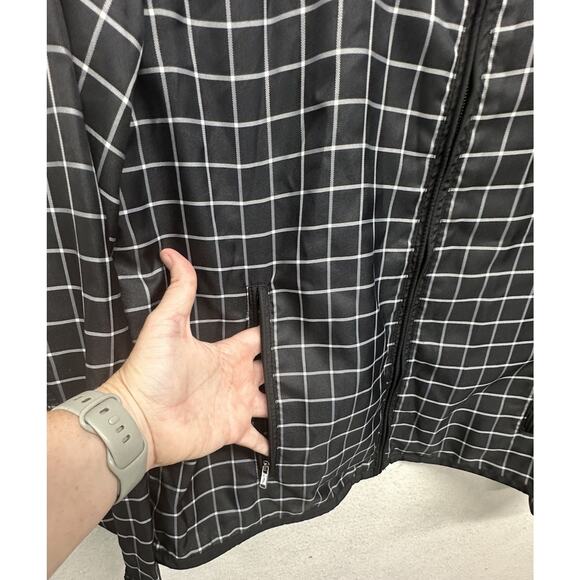 Ralph Lauren Active Windbreaker Womens Large Black white Lightweight - Picture 5 of 11